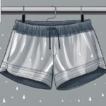 How do I select waterproof or water-resistant outdoor shorts for wet conditions?