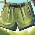 What materials are best suited for outdoor shorts in hot climates